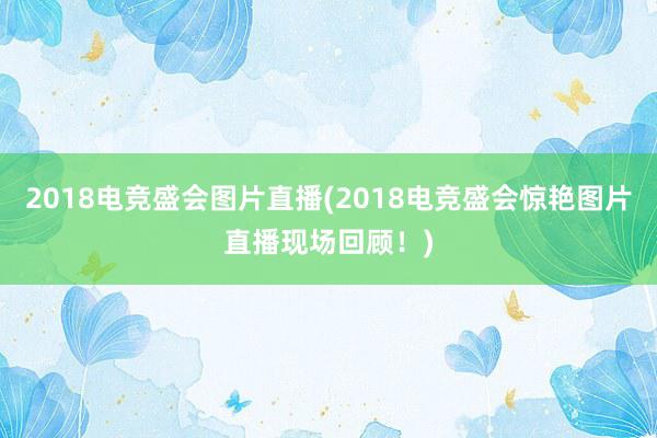 2018电竞盛会图片直播(2018电竞盛会惊艳图片直播现场回顾！)