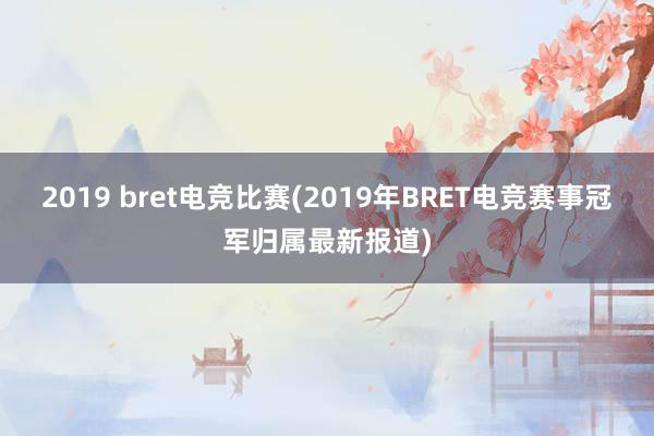 2019 bret电竞比赛(2019年BRET电竞赛事冠军归属最新报道)