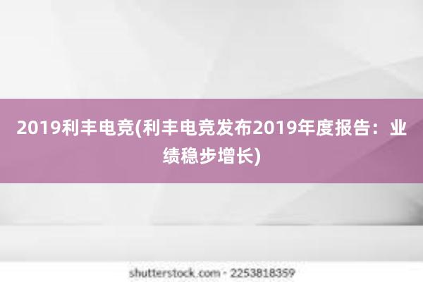 2019利丰电竞(利丰电竞发布2019年度报告：业绩稳步增长)