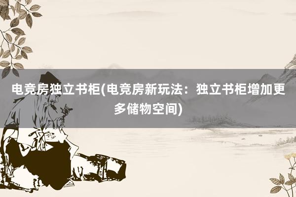 电竞房独立书柜(电竞房新玩法：独立书柜增加更多储物空间)