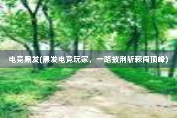 电竞黑发(黑发电竞玩家，一路披荆斩棘闯顶峰)