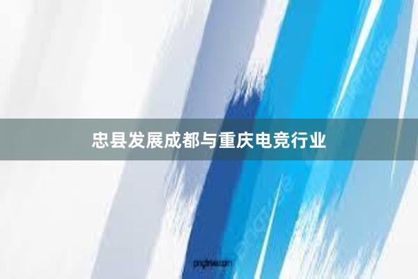 忠县发展成都与重庆电竞行业