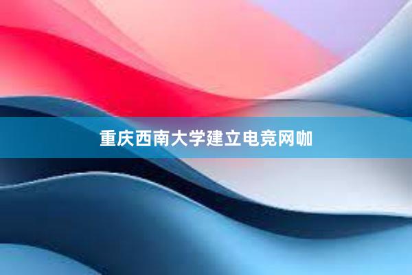 重庆西南大学建立电竞网咖